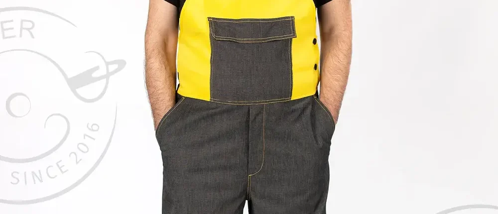 ყვითელი კომბინიზონის შეკერვა