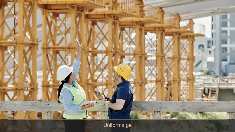 სამუშაო სპეც ტანსაცმელი მშენებლობისთვის